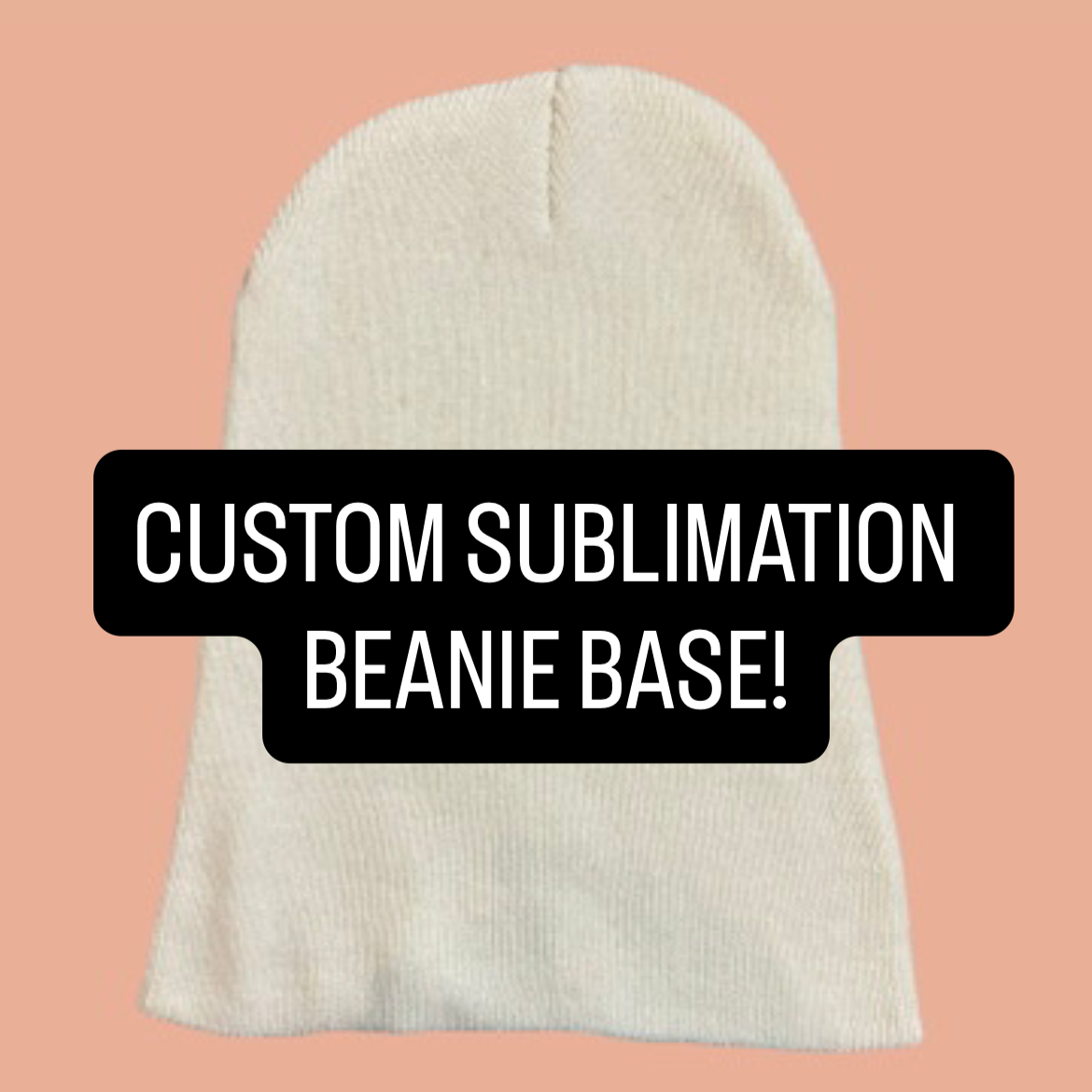 custom sublimation beanie base