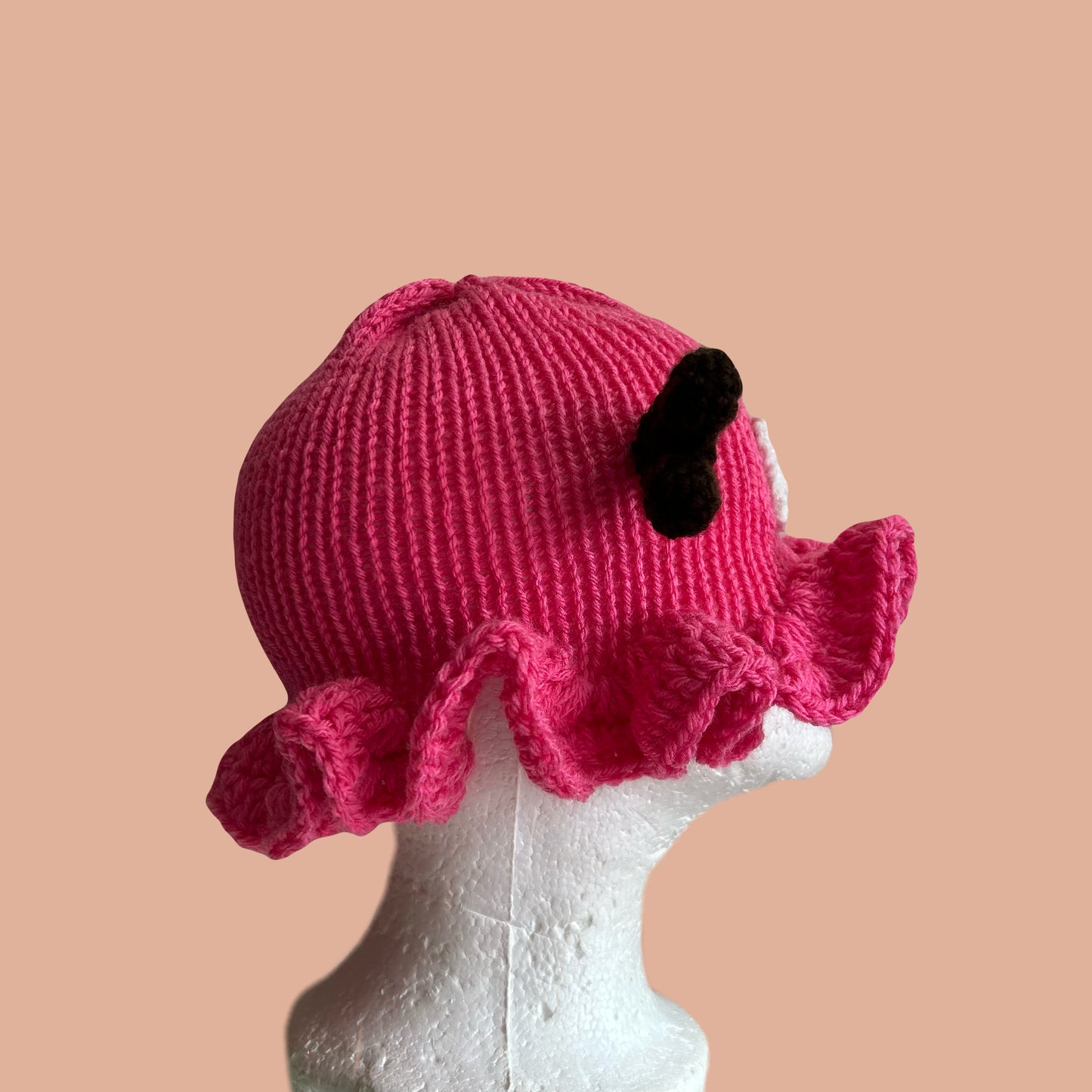 doctor crochet ruffle hat