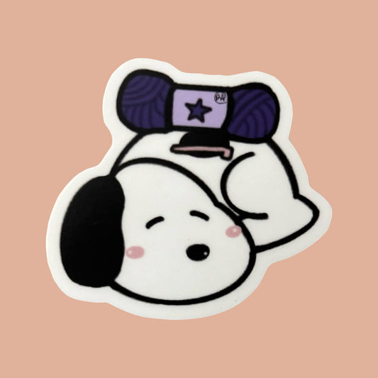 dog sticker and keychain