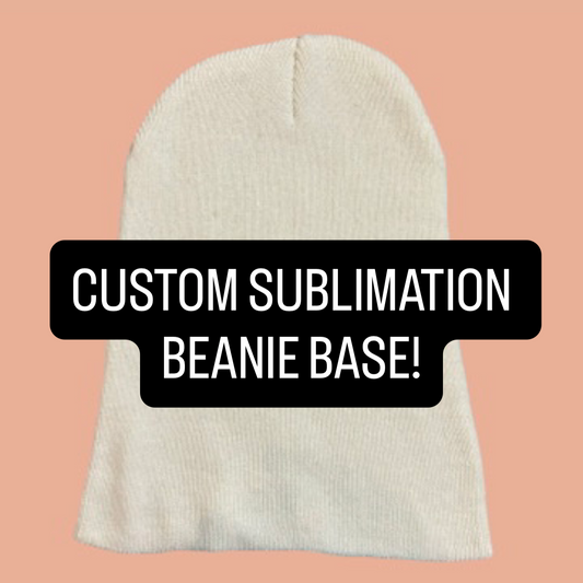 custom sublimation beanie base