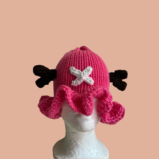 doctor crochet ruffle hat