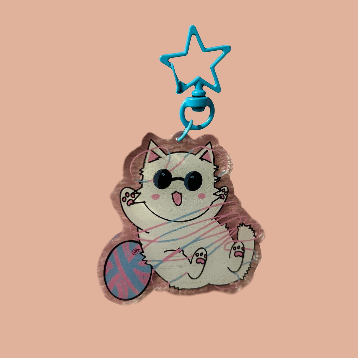 infinity cat sticker and keychain