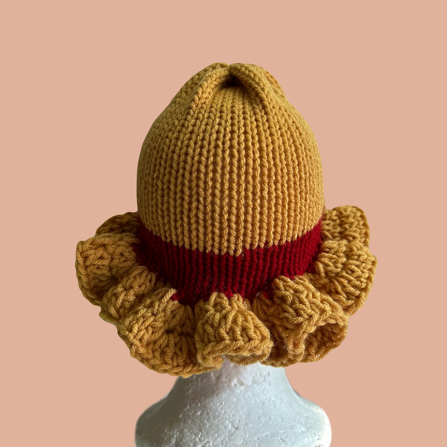 straw hat ruffle hat