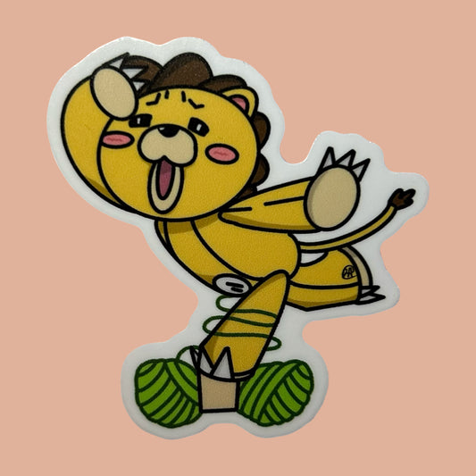 lion sticker and keychain
